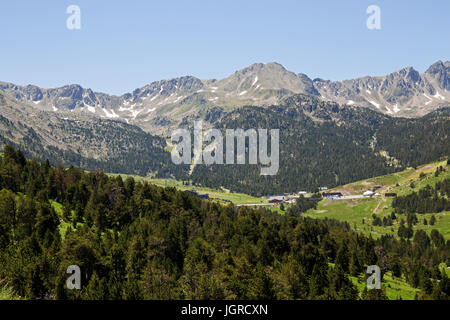 Paysage d'Andorre. Banque D'Images