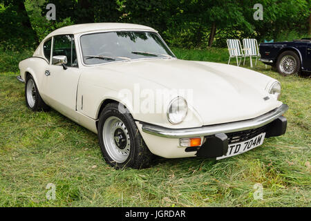 Triumph GT6 britannique classique un coupé sport à deux places construit de 1966 à 1972 à un rallye de véhicules anciens Banque D'Images