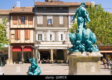 Centre Ville de Limoux, dans le sud ouest de la France Banque D'Images