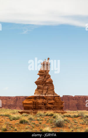 Le Clown Hopi. Grès Moenave, une couche de grès relativement tendre qui se prête bien à être sculpté par l'érosion. Arizona, USA Banque D'Images