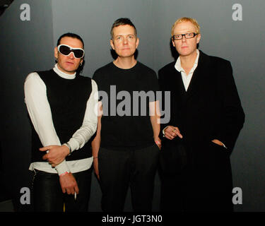 Daniel ash,david j kevin kaskins amour rock band portrait roquettes key club Décembre 22,2007,West Hollywood en Californie. Banque D'Images