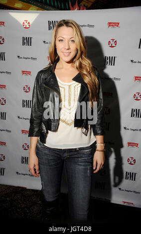 Colbie caillat arrivée imc portrait 'comment j'ai écrit cette chanson' panel house blues coucher de West Hollywood. Banque D'Images