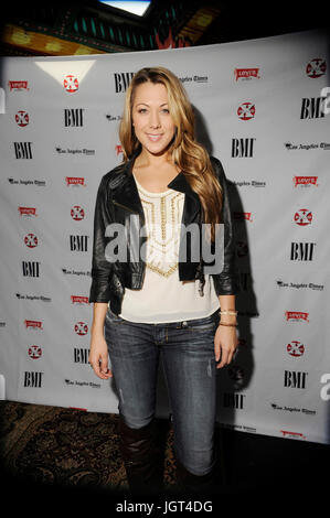 Colbie caillat arrivée imc portrait 'comment j'ai écrit cette chanson' panel house blues coucher de West Hollywood. Banque D'Images