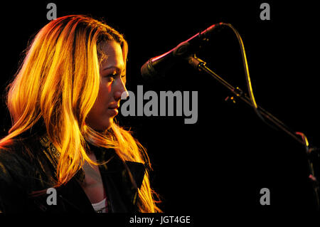 Colbie caillat imc 'comment j'ai écrit cette chanson' panel house blues coucher de West Hollywood. Banque D'Images