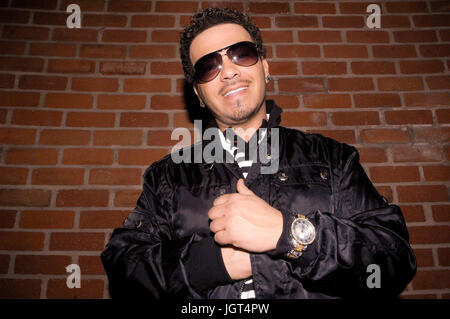 Baby Bash portrait définissent sa 'swanananana' music video los angeles. Banque D'Images