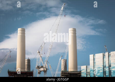 La nouvelle Battersea Power Station de développement de logements en construction Banque D'Images