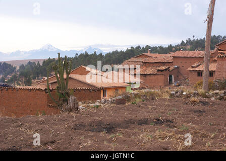 Chinchero, d'une valeur sacrée de los Incas, région de Cusco, Lima, Pérou Banque D'Images