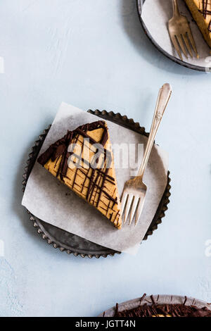 Chocolate peanut butter pie Banque D'Images