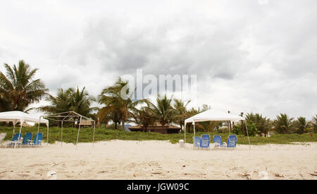 Plage, à Barra do Una, Peruíbe, São Paulo, Brésil Banque D'Images