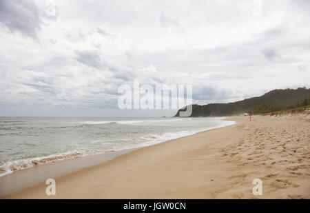 Plage, mer, sable, Barra do Una, Peruíbe, São Paulo, Brésil Banque D'Images