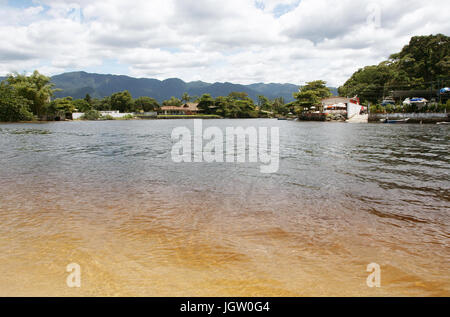 Plage, à Barra do Una, Peruíbe, São Paulo, Brésil Banque D'Images