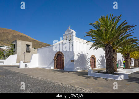 L'ermitage de San Marcial de Rubicon, église de San Jorge, l'île de Lanzarote, Canary Islands, Spain, Europe Banque D'Images