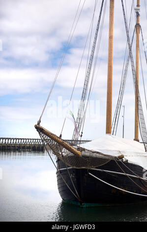 Williams II,grand navire amarré dans le port de Blyth, Northumberland Banque D'Images