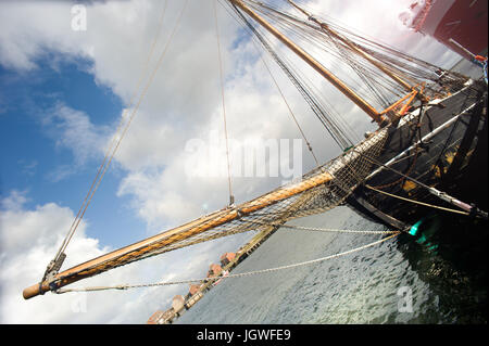 Williams II,grand navire amarré dans le port de Blyth, Northumberland Banque D'Images