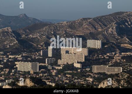 ILLUSTRATION VILLE DE MARSEILLE (13), des BOUCHES-DU-RHONE, PACA,PROVENCE ALPES COTE D'AZUR, FRANCE Banque D'Images