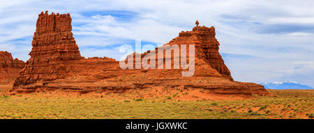 Painted Desert et les San Francisco Peaks, nord de l'Arizona, USA Banque D'Images