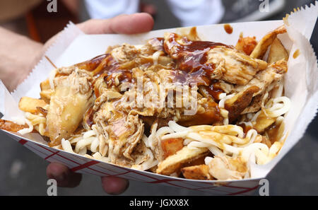 La poutine pour Bastille Day Celebration Banque D'Images