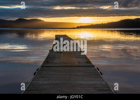 Jetée sur le Loch Lomond Banque D'Images