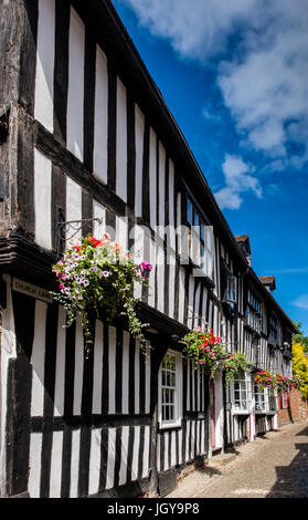 Church Lane, Ledbury, Herefordshire, Angleterre, RU Banque D'Images