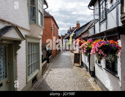 Church Lane, Ledbury, Herefordshire, Angleterre, RU Banque D'Images