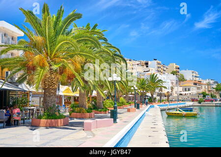 Promenade à Sitia, Crète, Grèce Banque D'Images