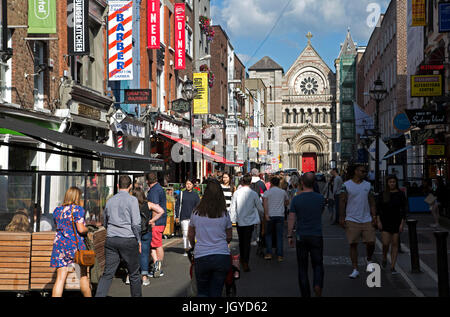 Les gens de la ville de Dublin, en Irlande. Banque D'Images