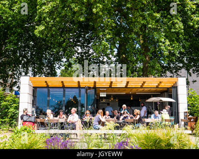 Jardins italiens, les jardins de l'eau café italien, des jardins de Kensington, Londres, Angleterre Banque D'Images