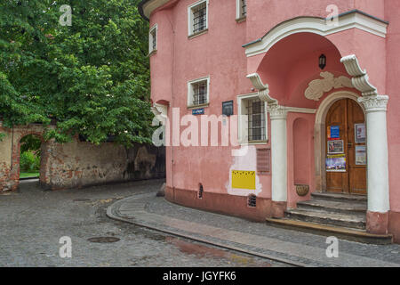 Place du docteur Frankenstein's house et de laboratoire Zabkowice Slaskie Krzywa Street Basse Silésie Pologne Banque D'Images