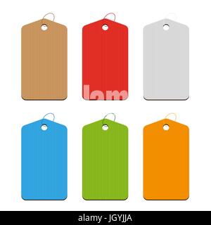 Tag vide vector set Illustration de Vecteur