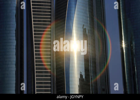 Etihad Towers complexe. Jumeirah. 2007-2011. Émirat d'Abu Dhabi. Banque D'Images