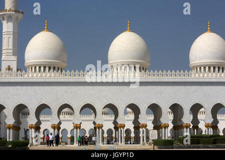 La Mosquée Sheikh Zayed. 1995. Émirat d'Abu Dhabi. Banque D'Images