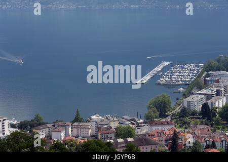 Locarno sur le Lac Majeur. Port. La Suisse. Banque D'Images