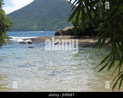 Plage, Paysage, Ilha Grande, Rio de Janeiro, Brésil Banque D'Images