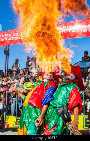 Le Carnaval de Barranquilla : Chef-d'oeuvre du patrimoine oral et immatériel de l'humanité Banque D'Images