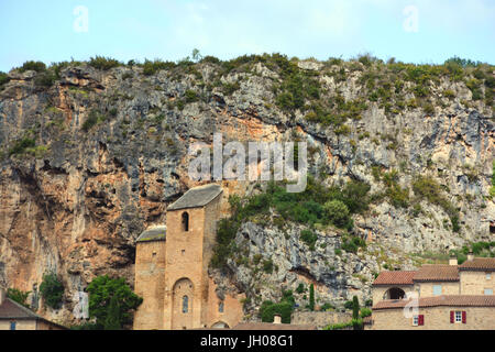 Le vllage de Peyre, Aveyron, Massif Central, France Banque D'Images