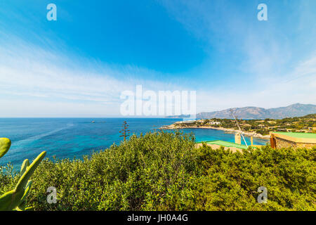 Cala Caterina rivage au printemps Banque D'Images