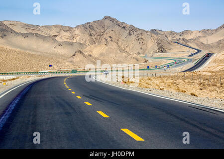 La route Qinghai-Tibet Banque D'Images