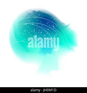 Résumé Contexte les taches d'aquarelle. Les taches Mesh Gradient Illustration de Vecteur