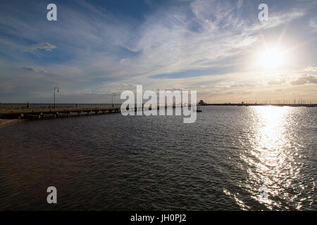 St Kilda Pier Banque D'Images