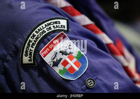 Uniforme scout. La France. Banque D'Images