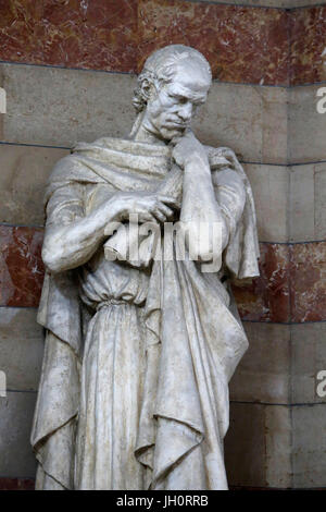 La Major, cathédrale de Marseille. L'évangéliste saint Matthieu par Louis Botinelly. La France. Banque D'Images