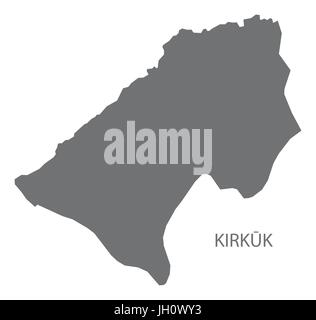 L'Iraq Kirkouk site gris illustration silhouette Illustration de Vecteur