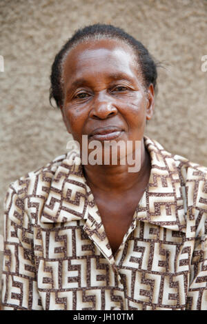 Femme Mulago. L'Ouganda. Banque D'Images