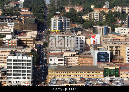 La ville de Kampala. L'Ouganda. Banque D'Images