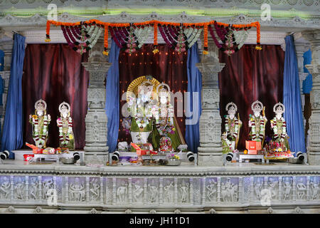 Le Sanatan Mandir temple hindou, Leicester. United Kingdom. Banque D'Images