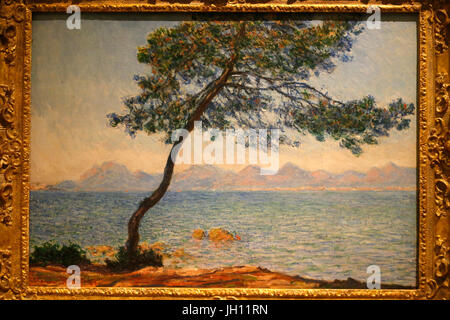 La Courtauld Gallery. Claude Monet. Antibes. 1888. Huile sur toile. United Kingdom. Banque D'Images