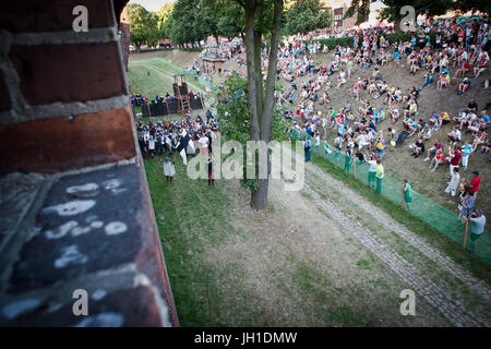 Siège de Malbork re-enactment, Malbork, 2014. Banque D'Images