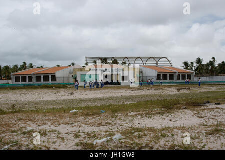 Les gens, les enfants, l'école, Lençois Maranhense, Ville, Santo Amaro, São Luis, Maranhão, Brésil Banque D'Images