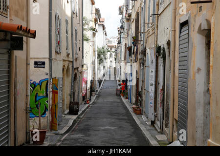 Quartier Le Panier à Marseille. La France. Banque D'Images