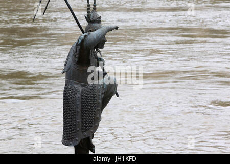 Les inondations à Paris en juin 2016. La France. Banque D'Images